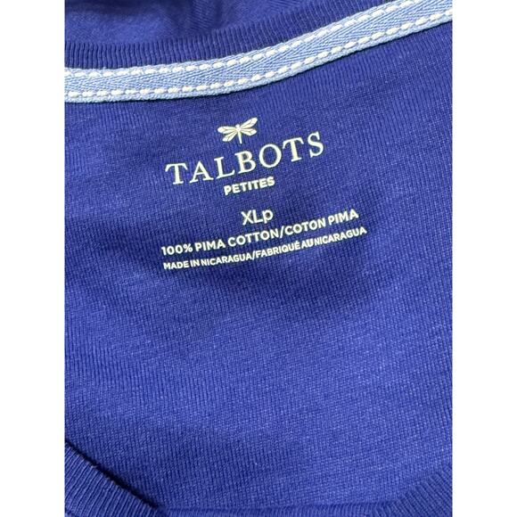 Talbots Petites 3/4 Length Sleeve Scoopneck Tee, Size XLP - Picture 5 of 5